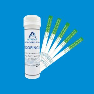 Tiras antidoping detección de 5 parámetros (THC, MET, AMP, COC, OPI) en orina